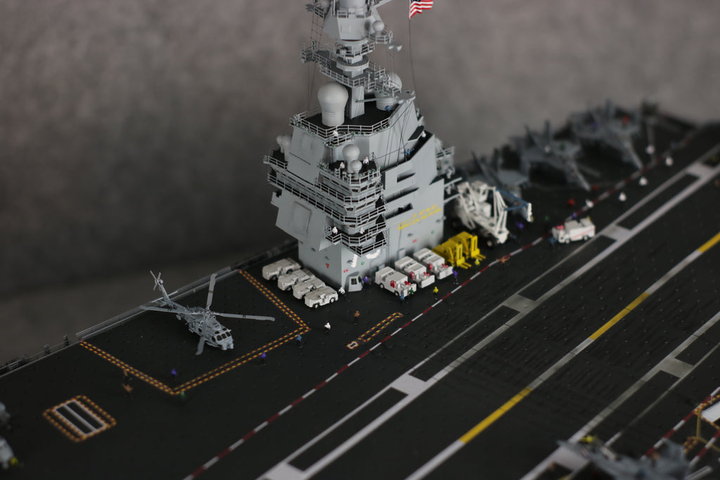 US Navy Aircraft Carrier Model | Gerald R. Ford CVN-78, 1:350 Scale