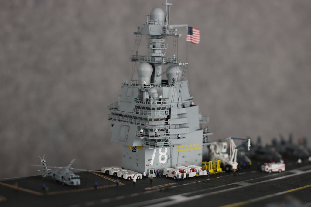US Navy Aircraft Carrier Model | Gerald R. Ford CVN-78, 1:350 Scale