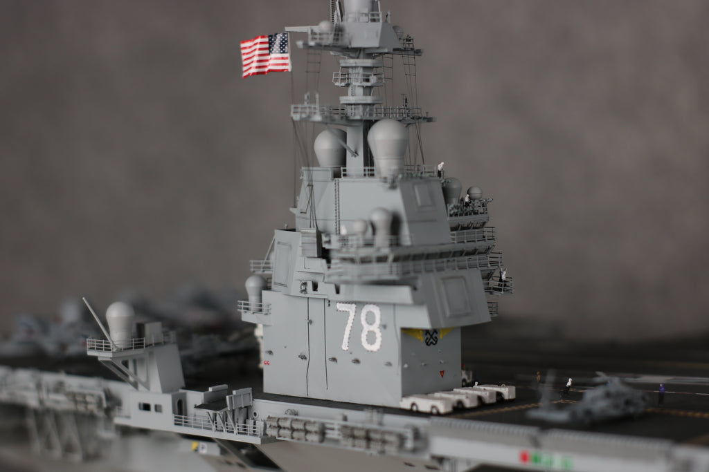 US Navy Aircraft Carrier Model | Gerald R. Ford CVN-78, 1:350 Scale