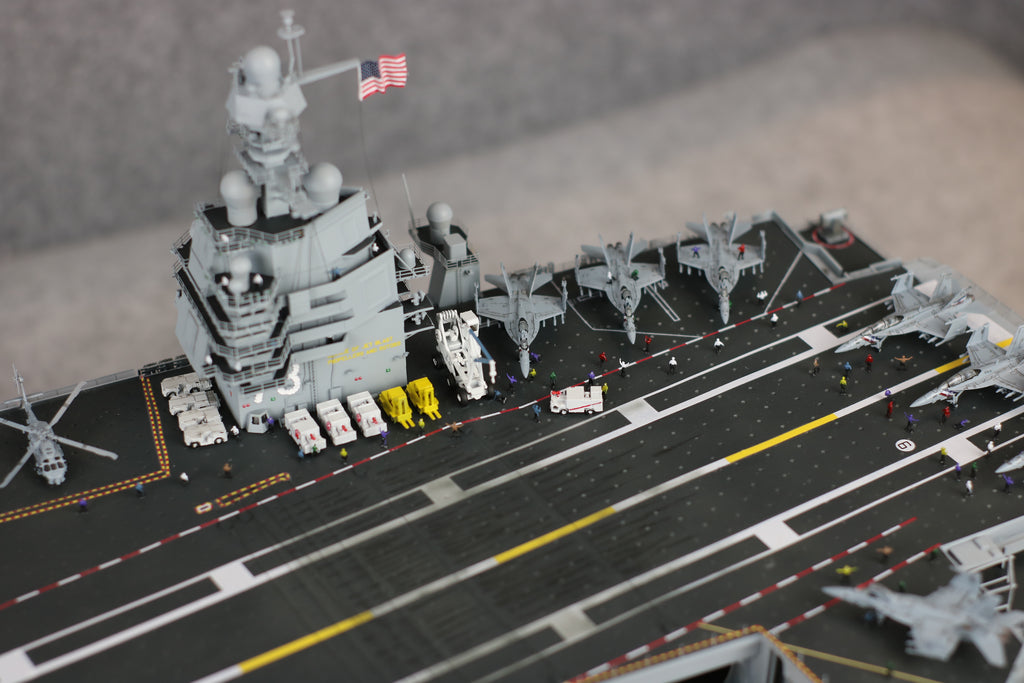US Navy Aircraft Carrier Model | Gerald R. Ford CVN-78, 1:350 Scale