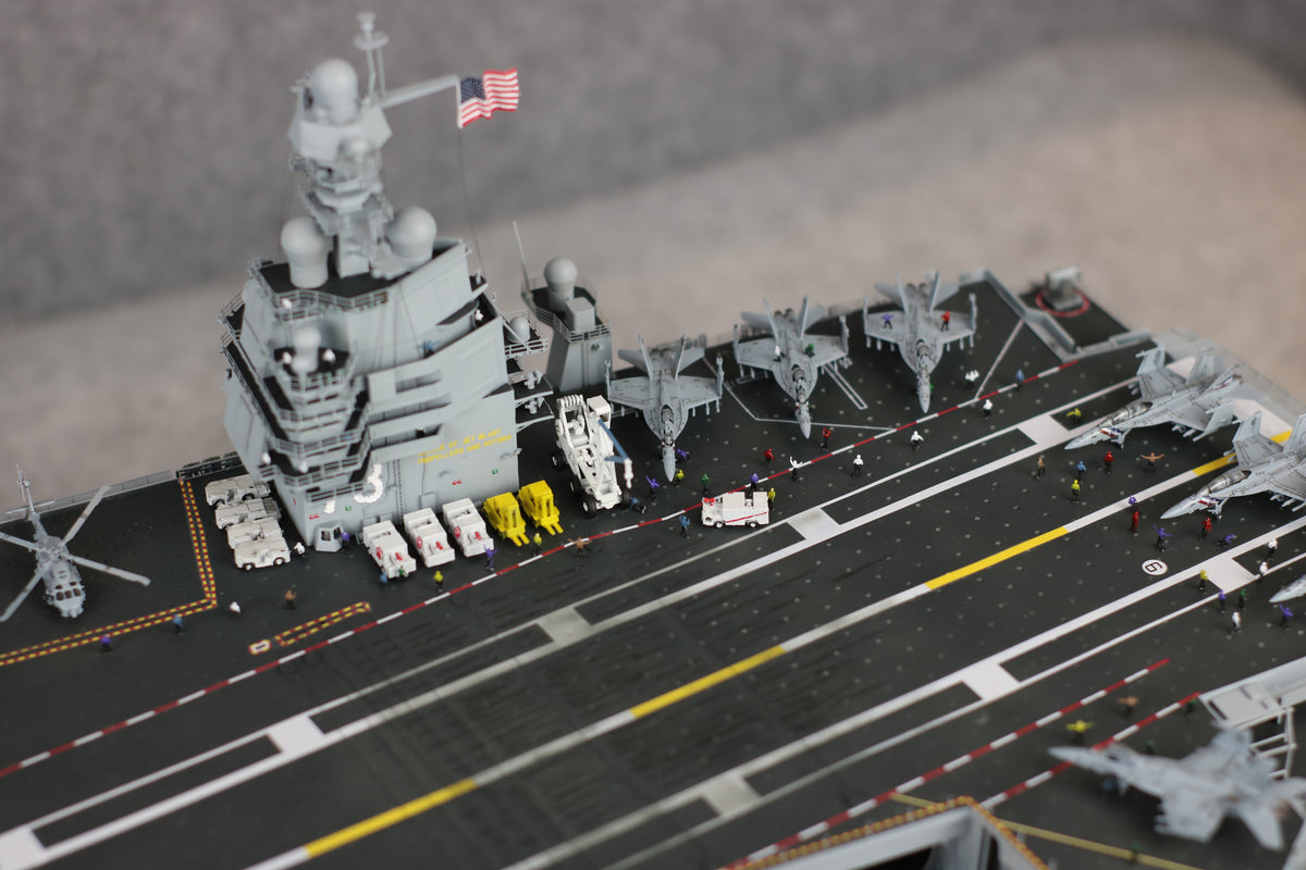 US Navy Aircraft Carrier Model | Gerald R. Ford CVN-78, 1:350 Scale