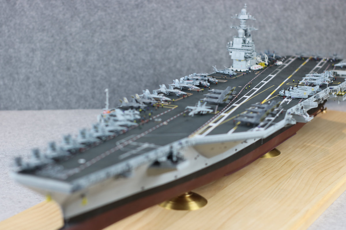 US Navy Aircraft Carrier Model | Gerald R. Ford CVN-78, 1:350 Scale