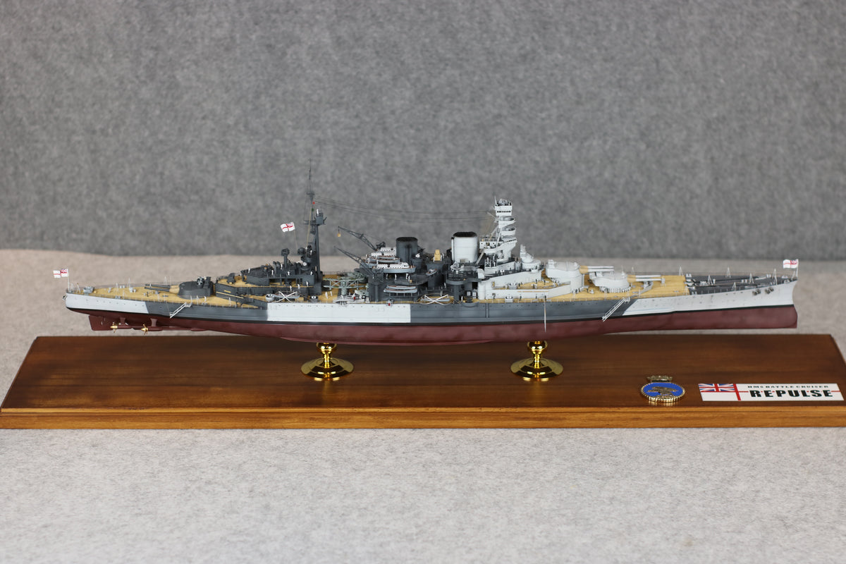 HMS Repulse Battlecruiser Model | 1:350 Royal Navy Ship Replica