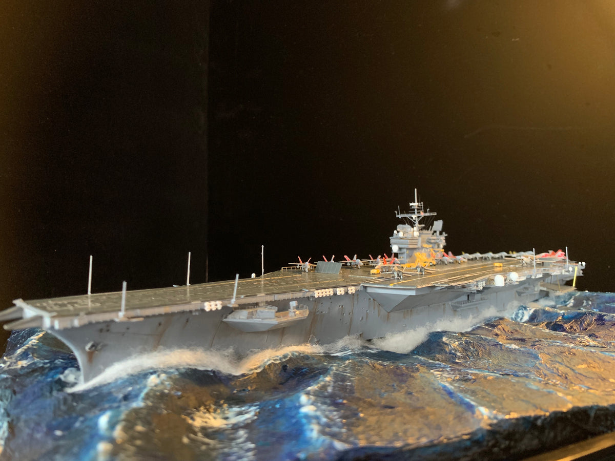 1:700 US Legendary Aircraft Carrier CV-63 KittyHawk Scene Upgrade Version