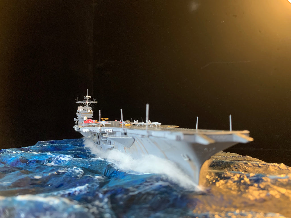 1:700 US Legendary Aircraft Carrier CV-63 KittyHawk Scene Upgrade Version