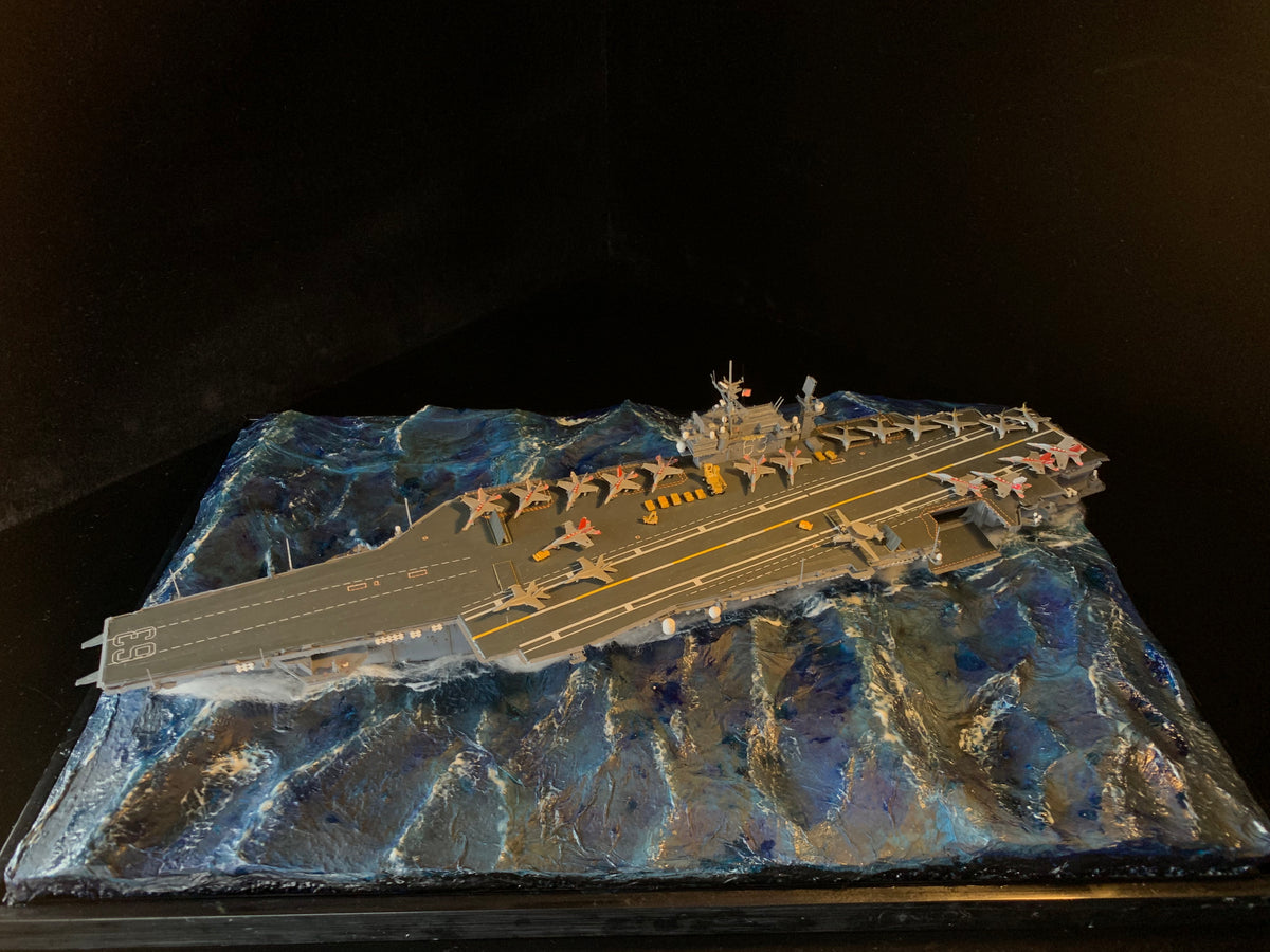 1:700 US Legendary Aircraft Carrier CV-63 KittyHawk Scene Upgrade Version