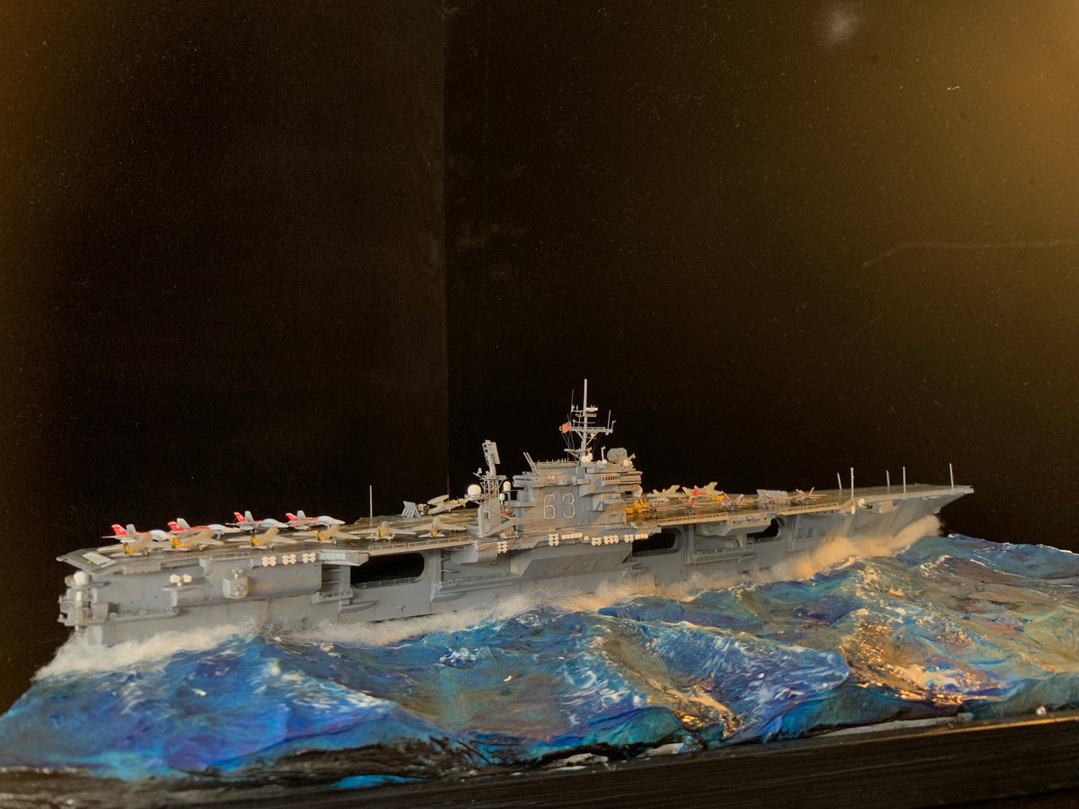 1:700 US Legendary Aircraft Carrier CV-63 KittyHawk Scene Upgrade Version